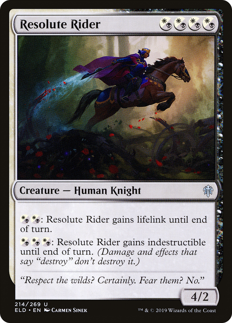Image of Resolute Rider [Throne of Eldraine]