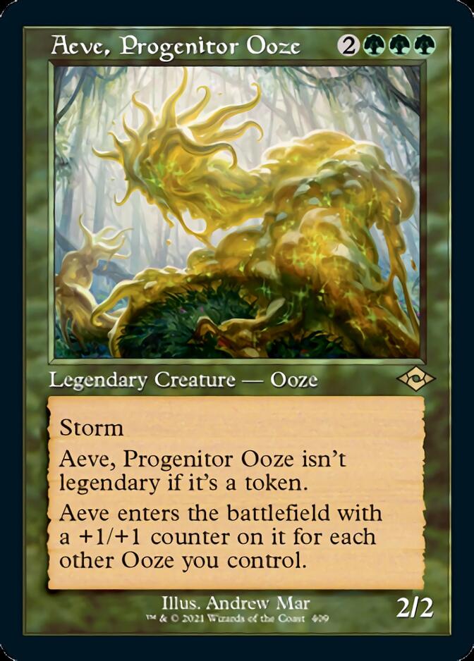 Image of Aeve, Progenitor Ooze (Retro Foil Etched) [Modern Horizons 2]