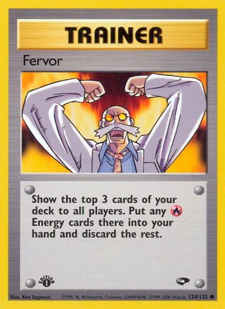 Image of Fervor (124/132) [Gym Challenge 1st Edition]