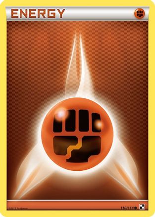 Image of Fighting Energy (110/114) [Black & White: Base Set]
