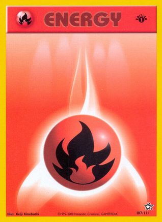 Image of Fire Energy (107/111) [Neo Genesis 1st Edition]