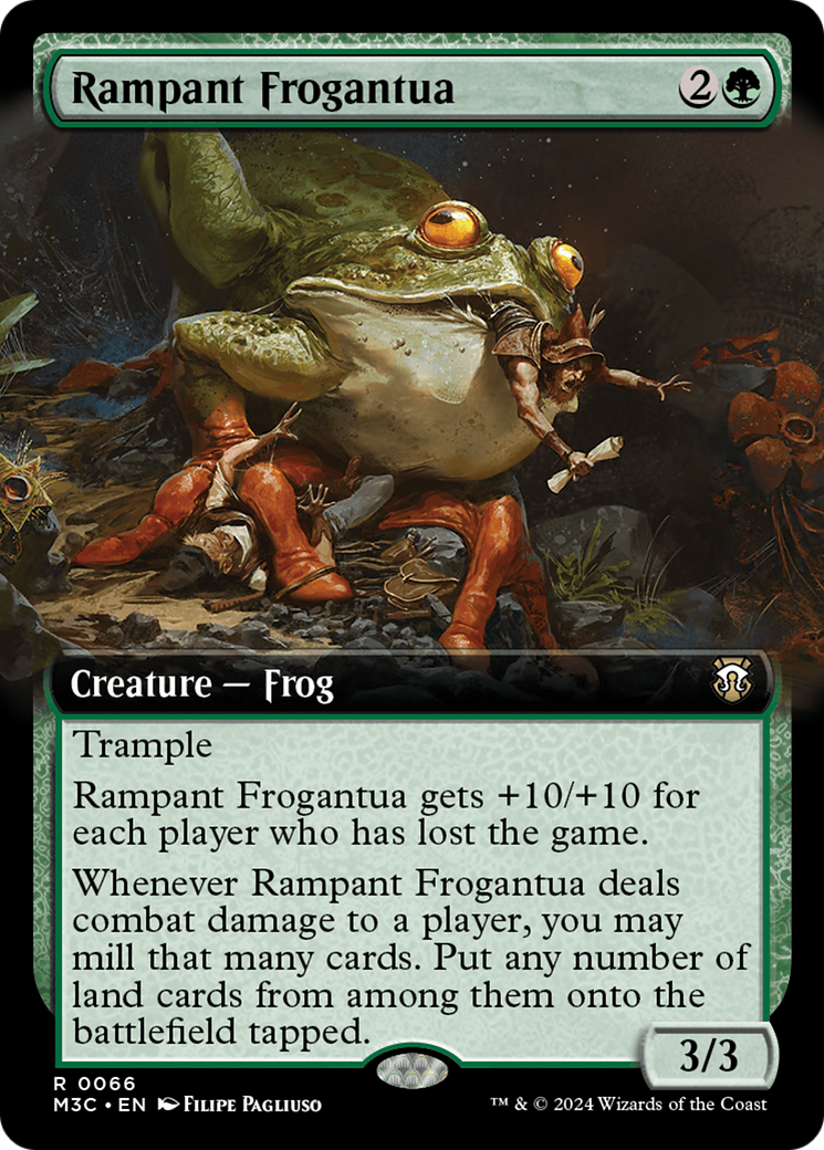 Image of Rampant Frogantua (Extended Art) [Modern Horizons 3 Commander]