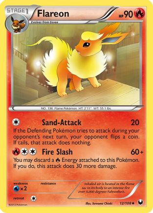 Image of Flareon (12/108) [Black & White: Dark Explorers]