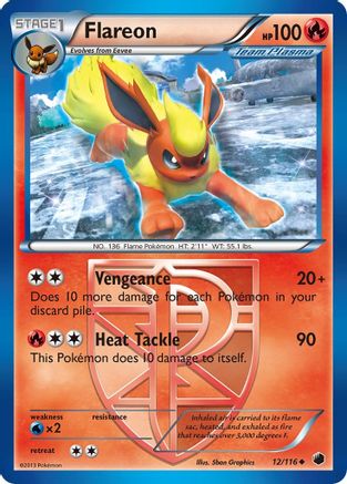 Image of Flareon (12/116) [Black & White: Plasma Freeze]