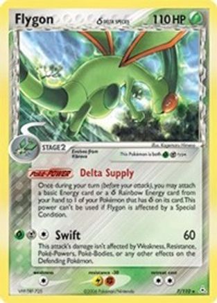 Image of Flygon (7/110) (Delta Species) (Stamped) [EX: Holon Phantoms]