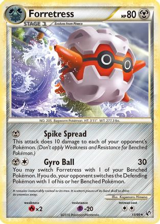 Image of Forretress (13/90) [HeartGold & SoulSilver: Undaunted]