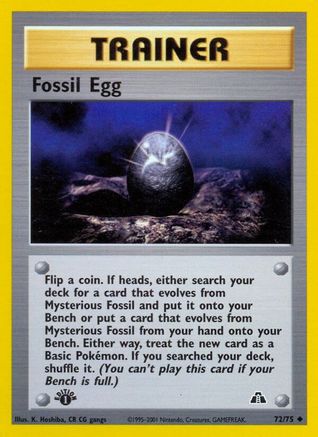 Image of Fossil Egg (72/75) [Neo Discovery 1st Edition]