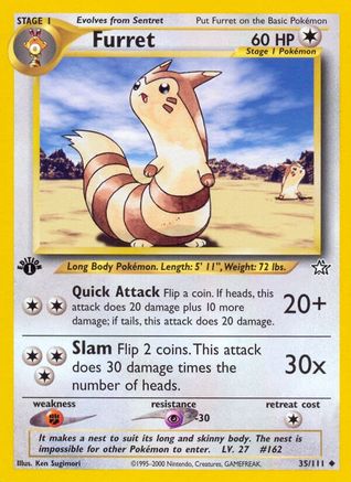 Image of Furret (35/111) [Neo Genesis 1st Edition]