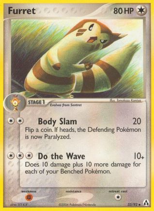 Image of Furret (33/92) (Stamped) [EX: Legend Maker]