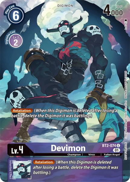 Image of Devimon [BT2-074] (Alternate Art) [Release Special Booster Ver.1.0]