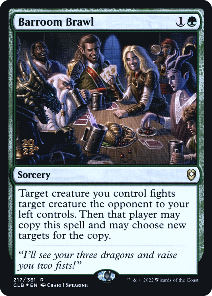 Image of Barroom Brawl [Commander Legends: Battle for Baldur's Gate Prerelease Promos]