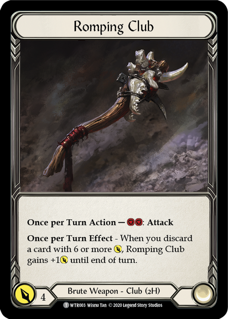 Image of Rhinar, Reckless Rampage // Romping Club [U-WTR001 // U-WTR003] (Welcome to Rathe Unlimited)  Unlimited Normal