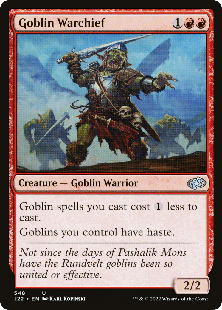 Image of Goblin Warchief [Jumpstart 2022]