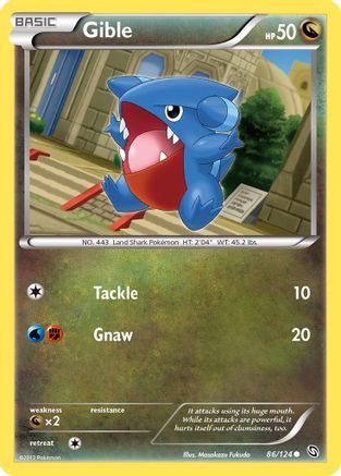 Image of Gible (86/124) [Black & White: Dragons Exalted]