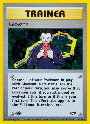 Image of Giovanni (18/132) [Gym Challenge 1st Edition]