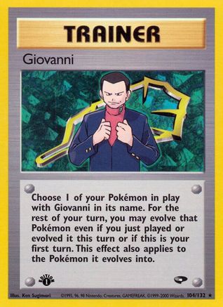Image of Giovanni (104/132) [Gym Challenge 1st Edition]