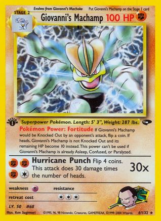 Image of Giovanni's Machamp (6/132) [Gym Challenge 1st Edition]