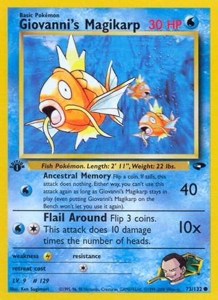 Image of Giovanni's Magikarp (73/132) [Gym Challenge 1st Edition]