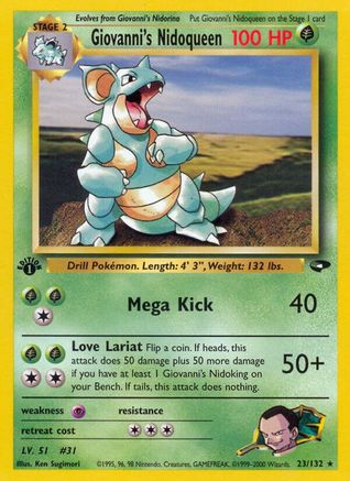 Image of Giovanni's Nidoqueen (23/132) [Gym Challenge 1st Edition]