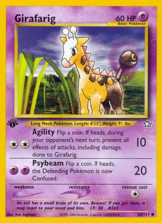 Image of Girafarig (58/111) [Neo Genesis 1st Edition]