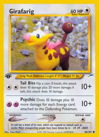 Image of Girafarig (66/105) [Neo Destiny 1st Edition]