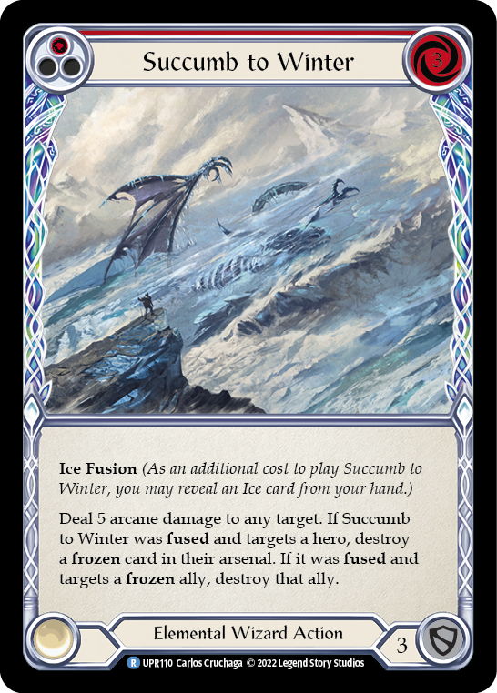 Image of Succumb to Winter (Red) [UPR110] (Uprising)