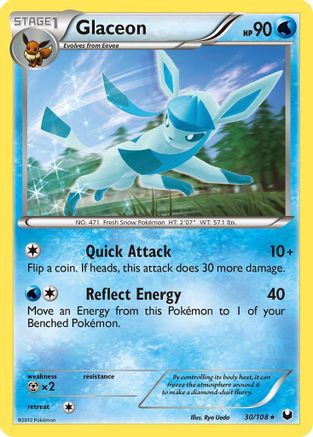 Image of Glaceon (30/108) [Black & White: Dark Explorers]