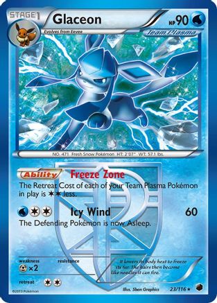 Image of Glaceon (23/116) [Black & White: Plasma Freeze]