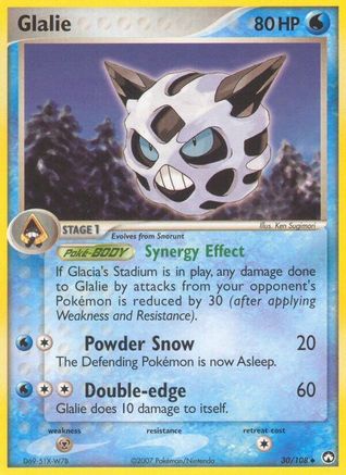 Image of Glalie (30/108) (Stamped) [EX: Power Keepers]