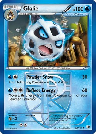 Image of Glalie (22/101) [Black & White: Plasma Blast]