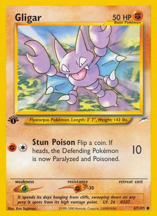 Image of Gligar (67/105) [Neo Destiny 1st Edition]