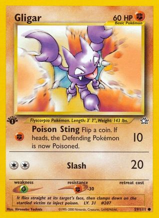 Image of Gligar (59/111) [Neo Genesis 1st Edition]