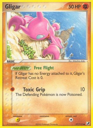 Image of Gligar (57/115) (Stamped) [EX: Unseen Forces]