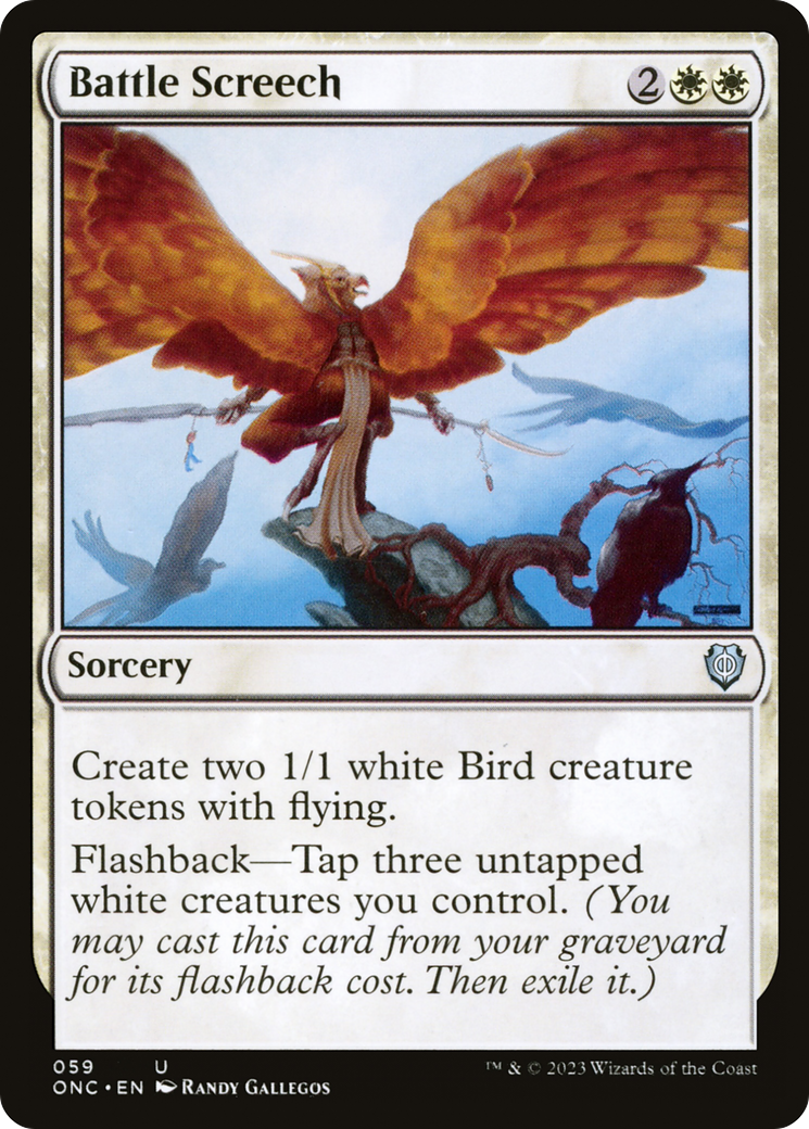 Image of Battle Screech [Phyrexia: All Will Be One Commander]