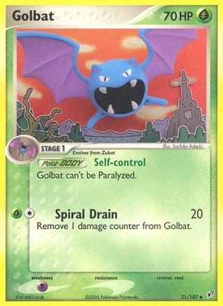 Image of Golbat (31/107) (Stamped) [EX: Deoxys]