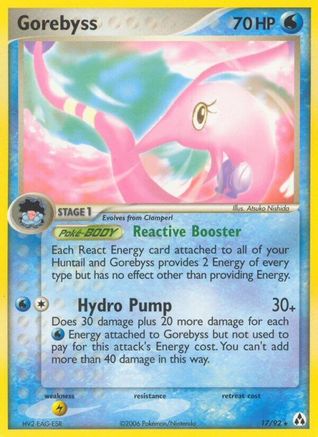 Image of Gorebyss (17/92) (Stamped) [EX: Legend Maker]