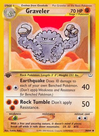 Image of Graveler (30/64) [Neo Revelation 1st Edition]