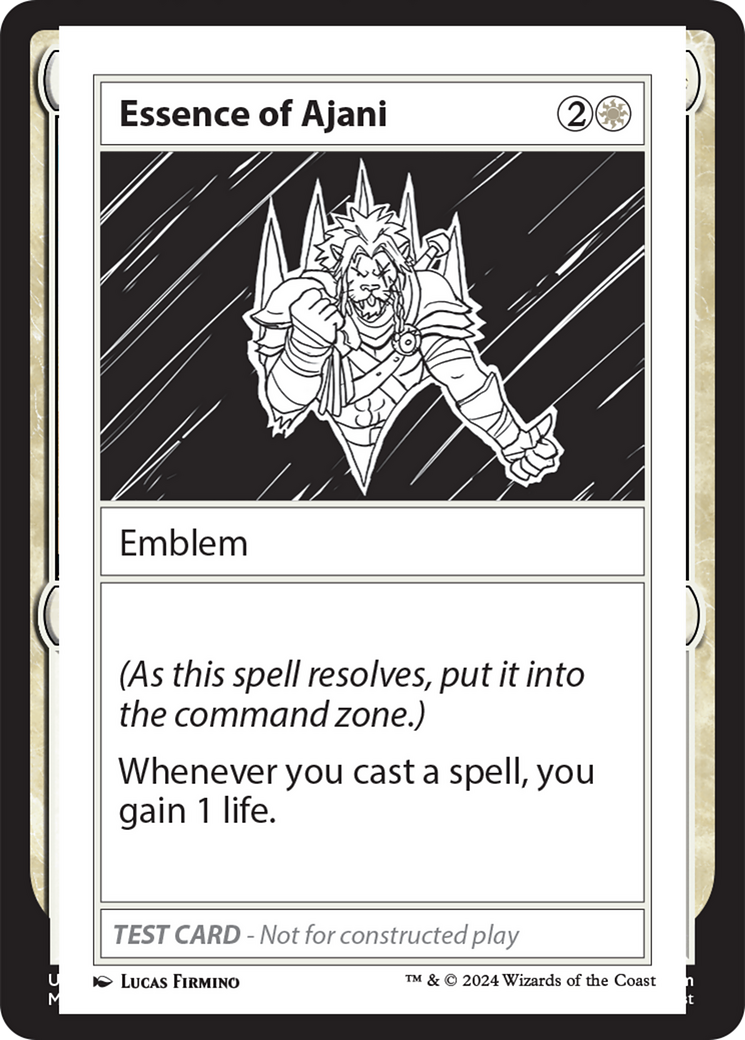 Image of Essence of Ajani [Mystery Booster 2 Playtest Cards]