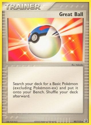 Image of Great Ball (90/113) (Stamped) [EX: Delta Species]