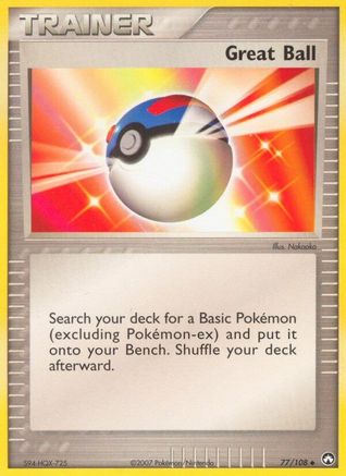 Image of Great Ball (77/108) (Stamped) [EX: Power Keepers]