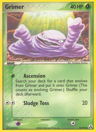 Image of Grimer (54/92) (Stamped) [EX: Legend Maker]
