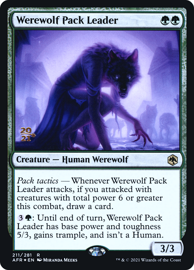 Image of Werewolf Pack Leader [Dungeons & Dragons: Adventures in the Forgotten Realms Prerelease Promos]