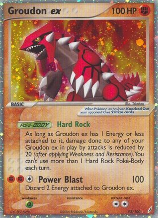 Image of Groudon ex (93/100) [EX: Crystal Guardians]