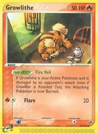 Image of Growlithe (65/100) [EX: Sandstorm]