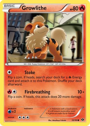 Image of Growlithe (10/99) [Black & White: Next Destinies]