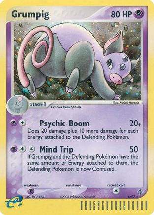 Image of Grumpig (6/97) [EX: Dragon]