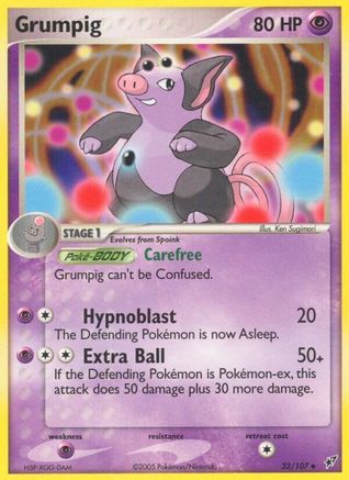 Image of Grumpig (32/107) (Stamped) [EX: Deoxys]