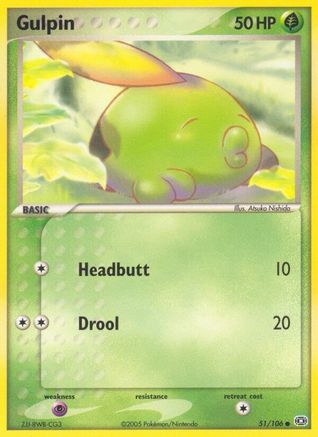 Image of Gulpin (51/106) (Stamped) [EX: Emerald]