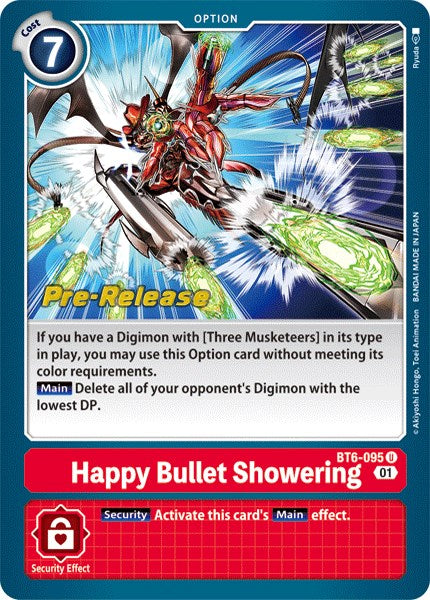 Image of Happy Bullet Showering [BT6-095] [Double Diamond Pre-Release Cards]