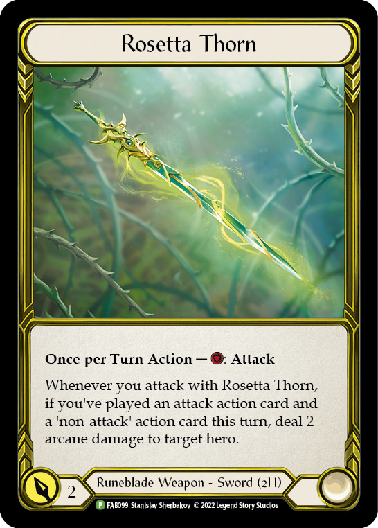 Image of Rosetta Thorn (Golden) [FAB099] (Promo)  Cold Foil
